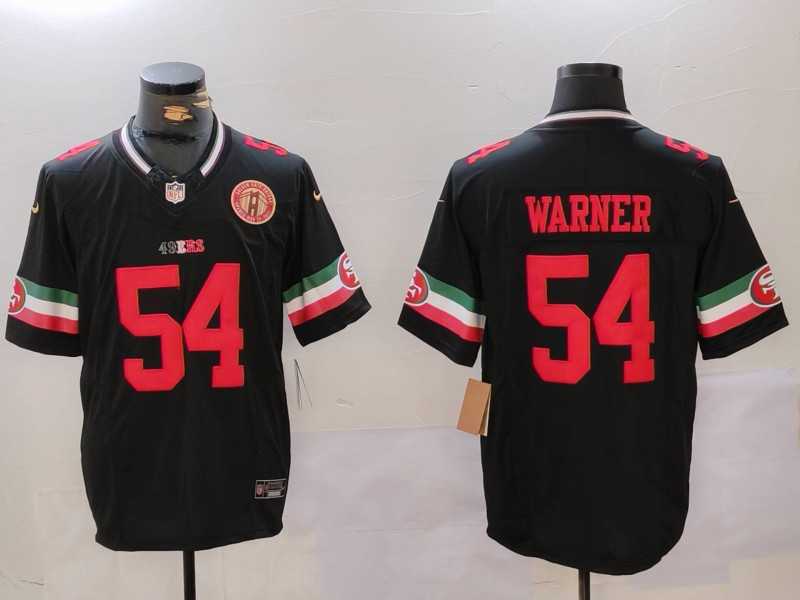 Men%27s San Francisco 49ers #54 Fred Warner Black F.U.S.E. Mexico With Gate Bridge Patch Vapor Limited Stitched Jersey Dzhi